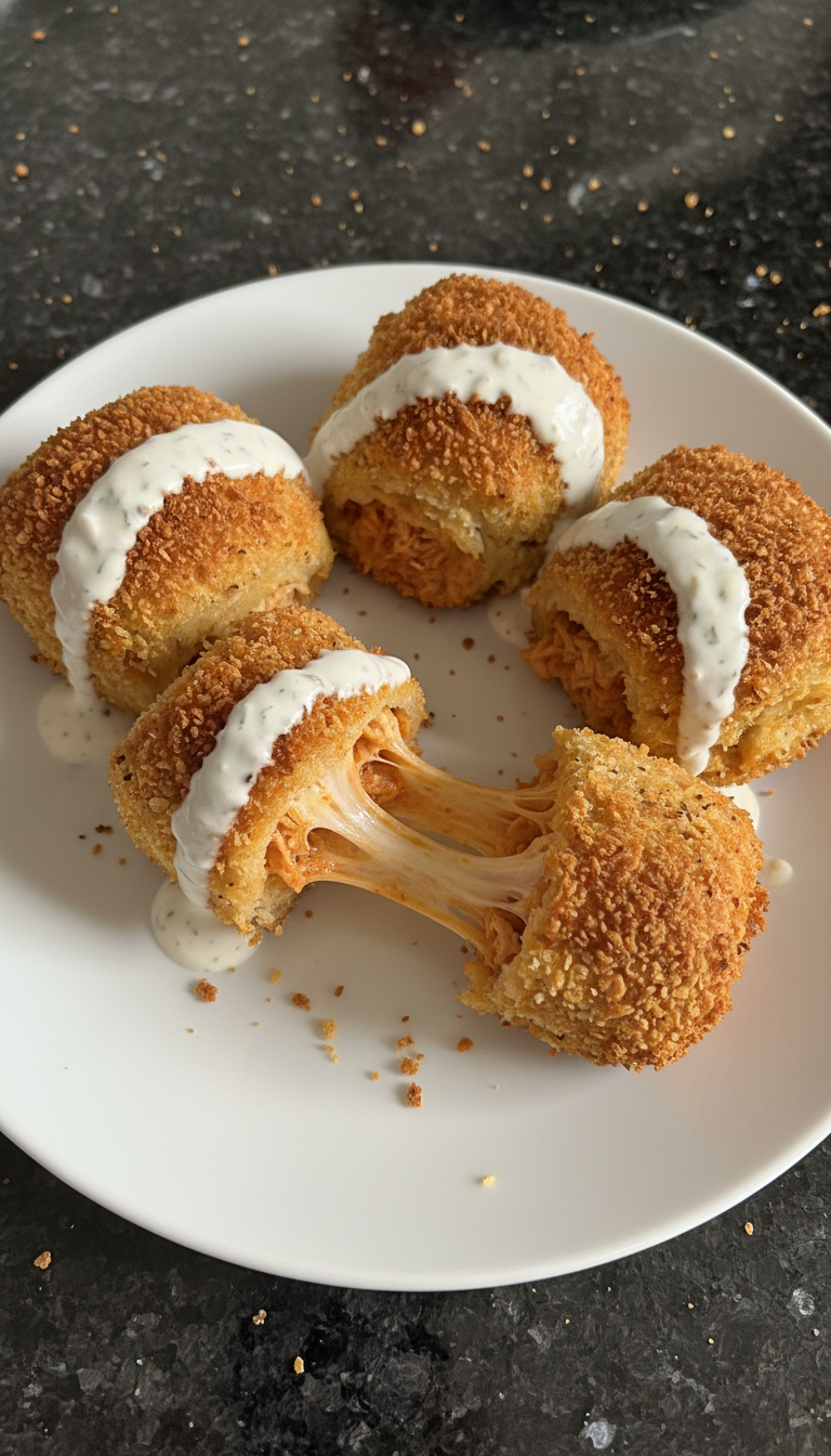 Buffalo Hähnchen Röllchen Rezept​