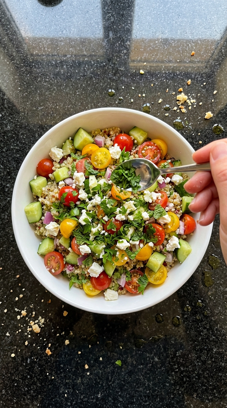 Schnelle Quinoa Salat Methode