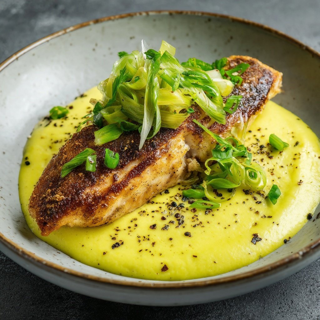 Seezunge mit Lauch Sauce