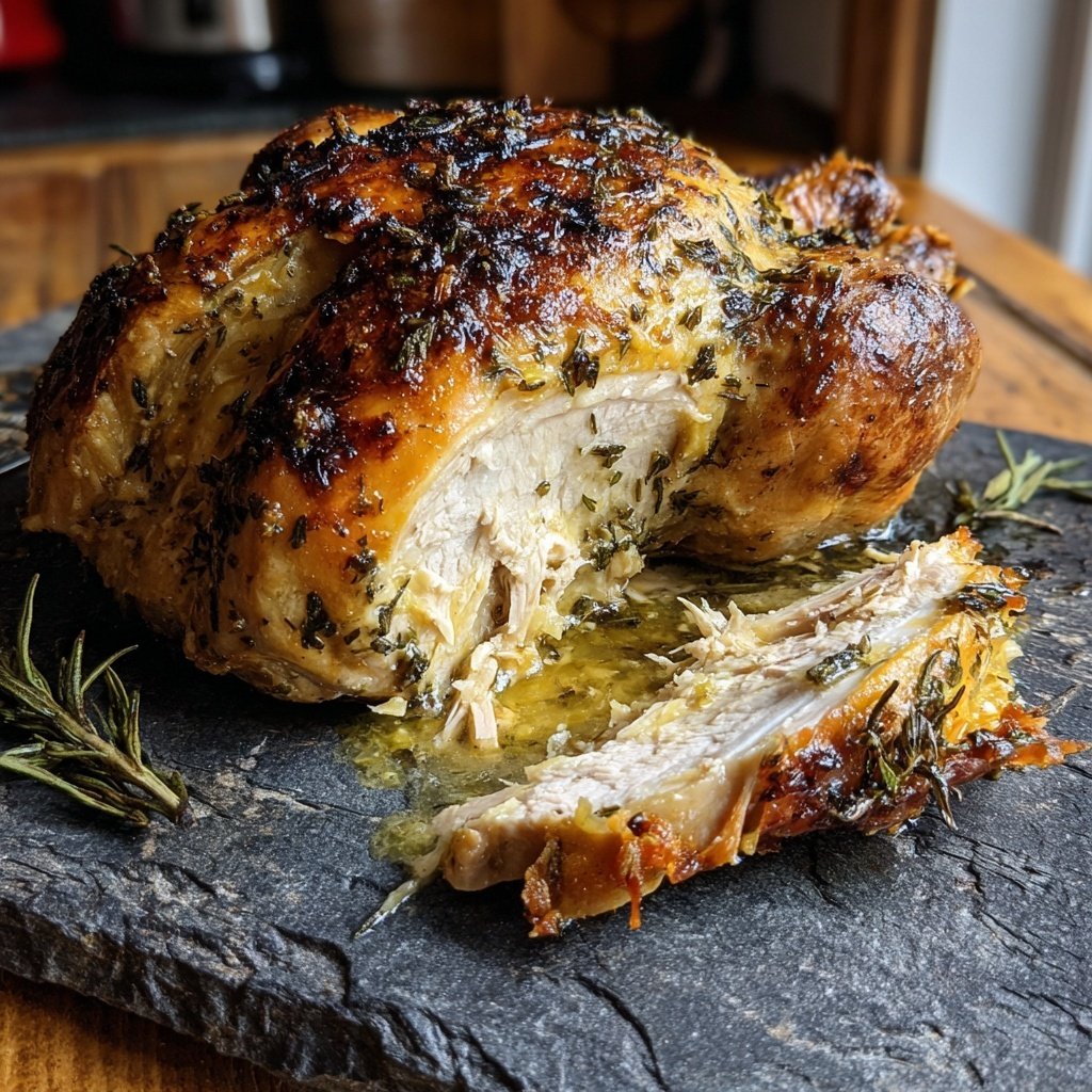 Kräuterbutter Gebratene Pute