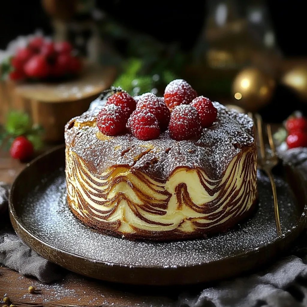 Baumstammkuchen, dreifach gefüllt