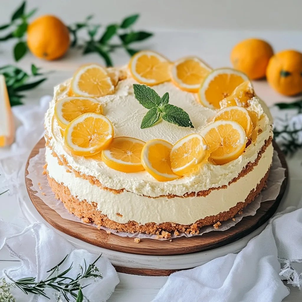 Sommer Torte mit Zitrone Kokos