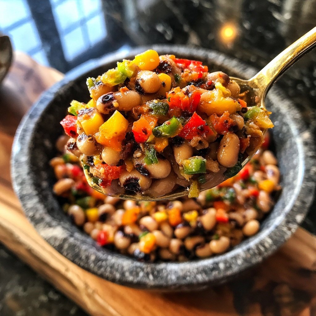 Cowboy Kaviar schwarzäugige Bohnen