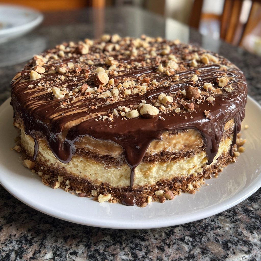 Steinbock Mokka Haselnuss Torte