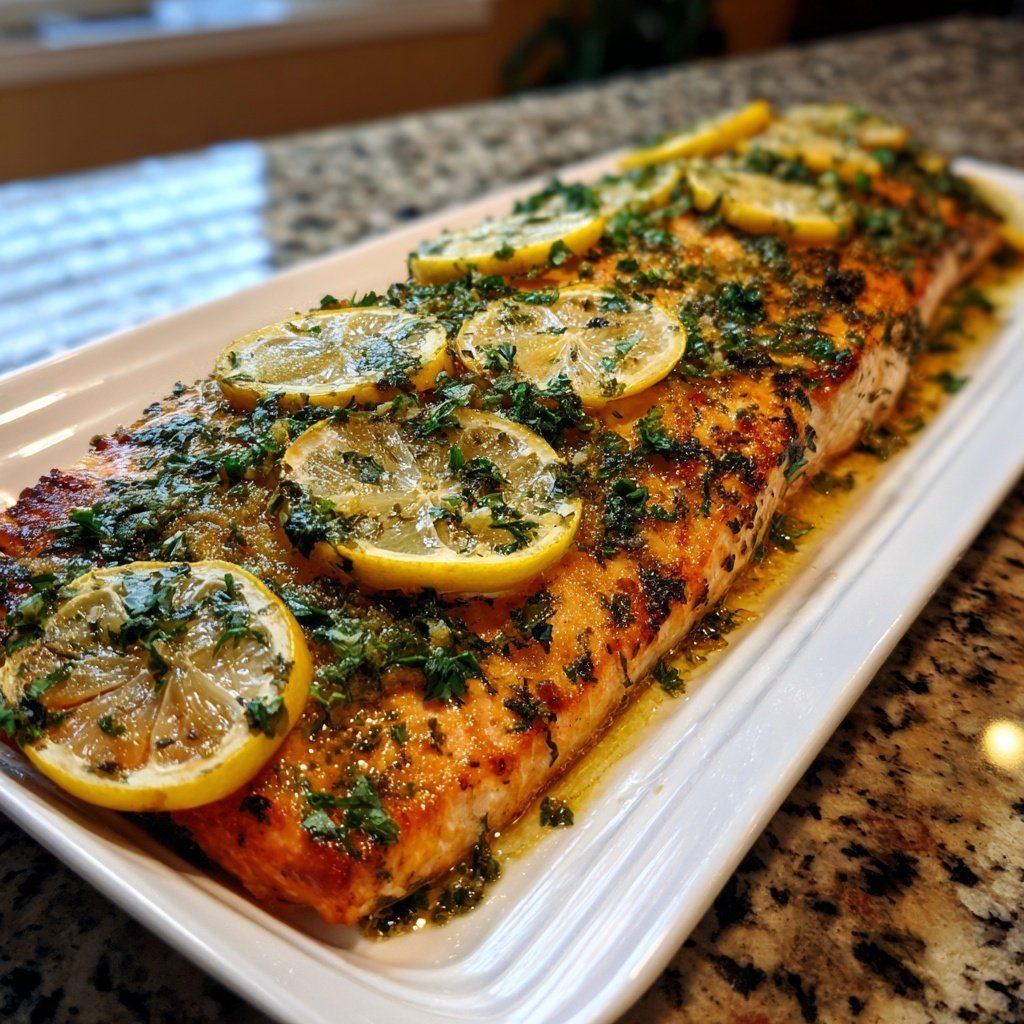Zesty Baked Salmon with Herbs