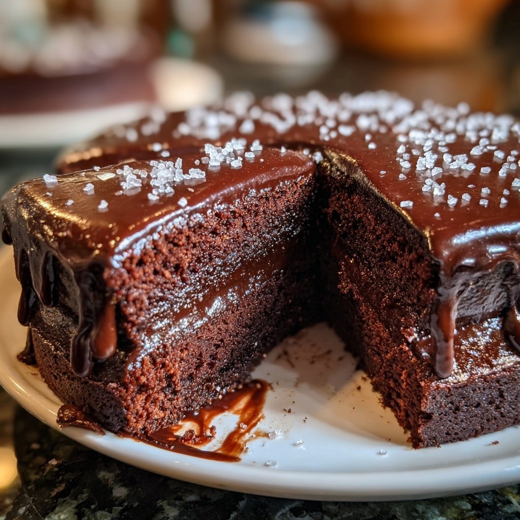 Steinbock Dunkle Schoko Torte