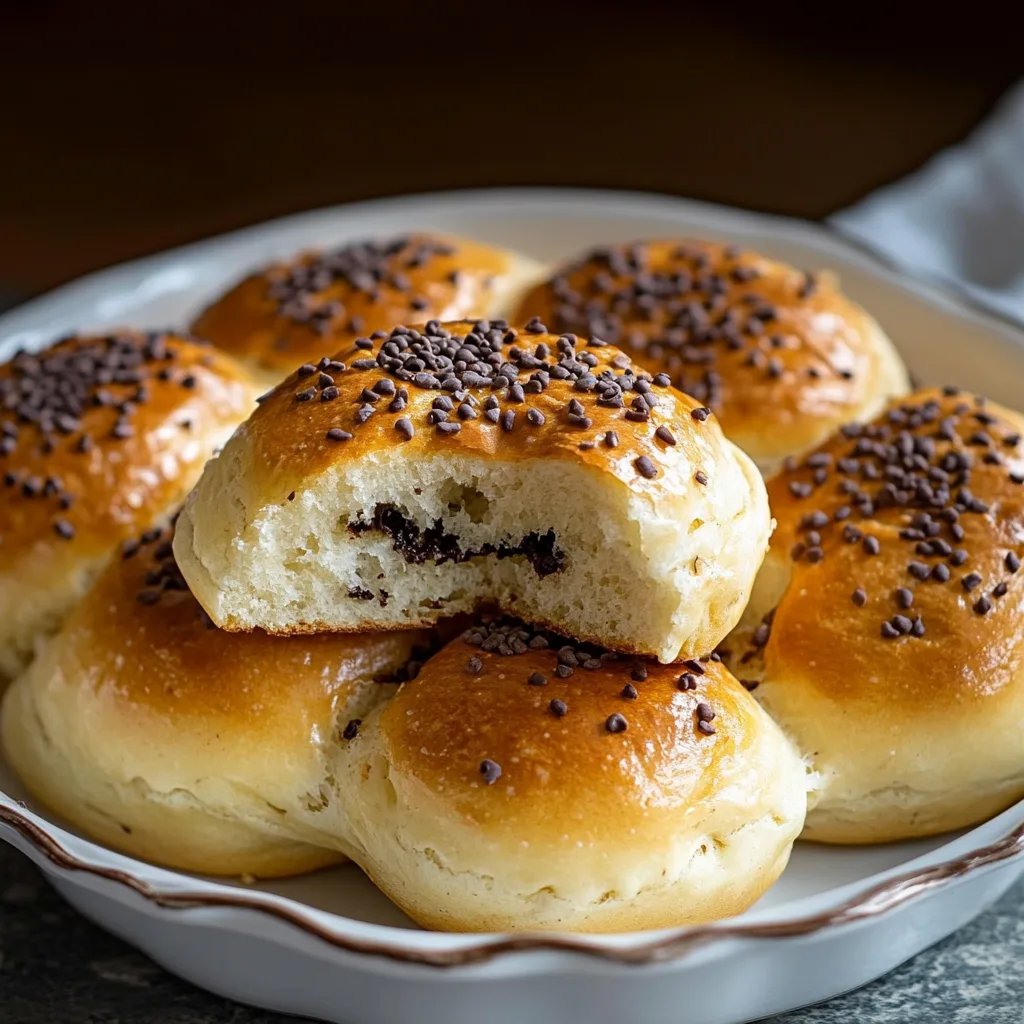 Fluffig weiche Schokobrötchen