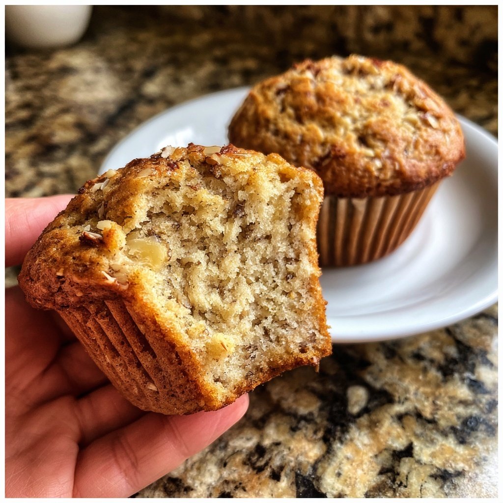 Bananen Mandelbutter Muffins
