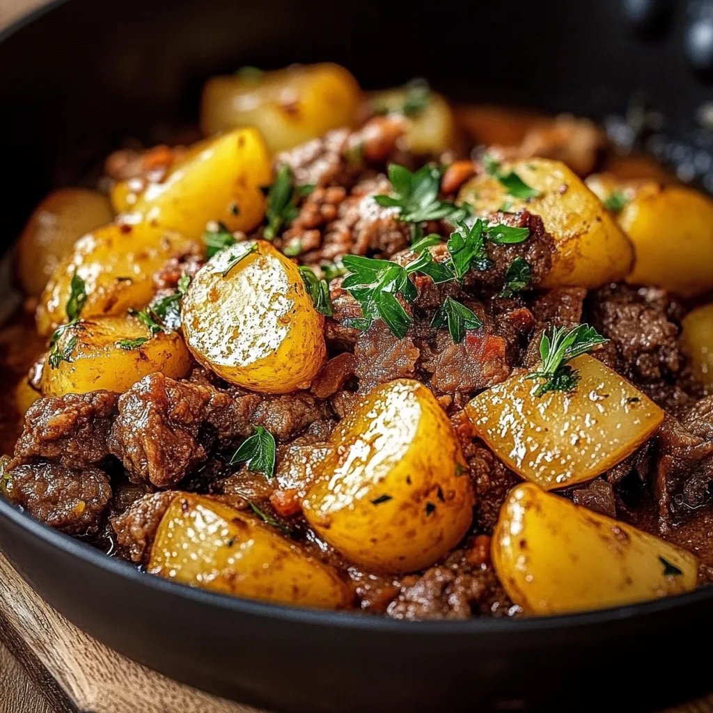 Kartoffelpfanne mit Hackfleisch