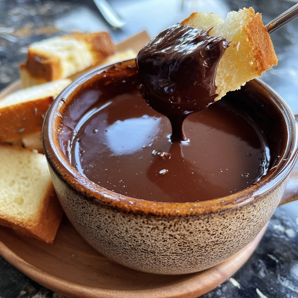 Lavendel Schokoladen Fondue