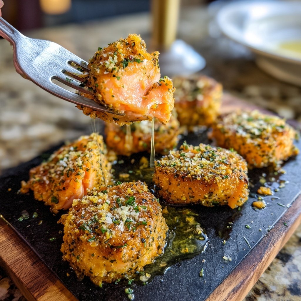 Kräuterkruste-Lachs-Bites