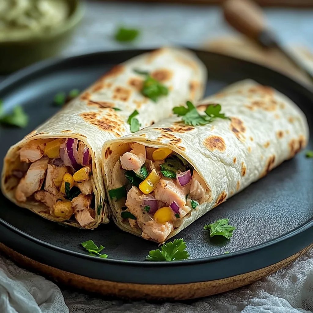 Gesunder Thunfisch-Wrap