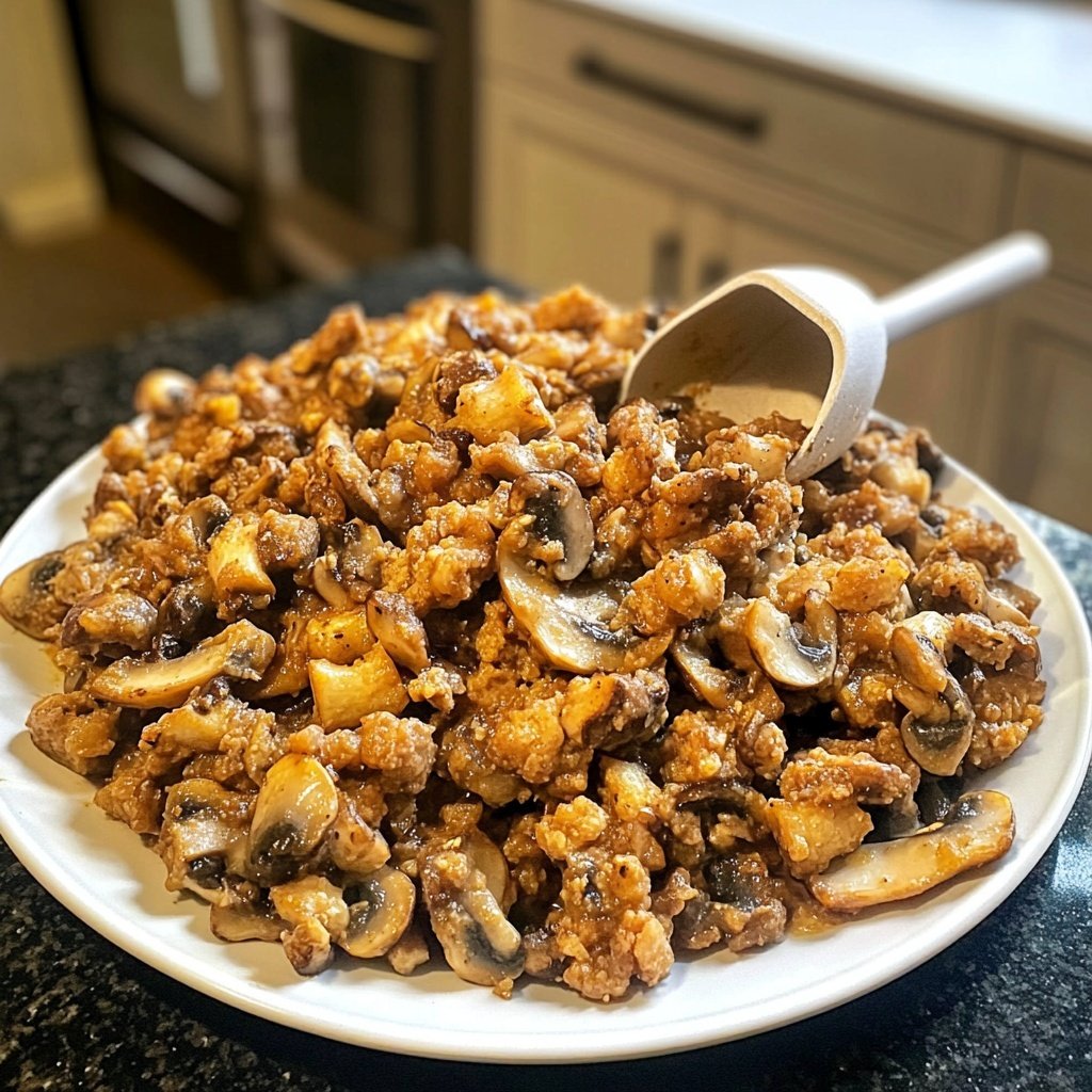 Wildschmortopf mit Pilzen