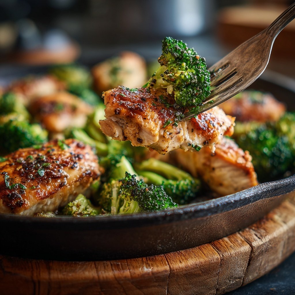 Hähnchen Brokkoli Pfannengericht
