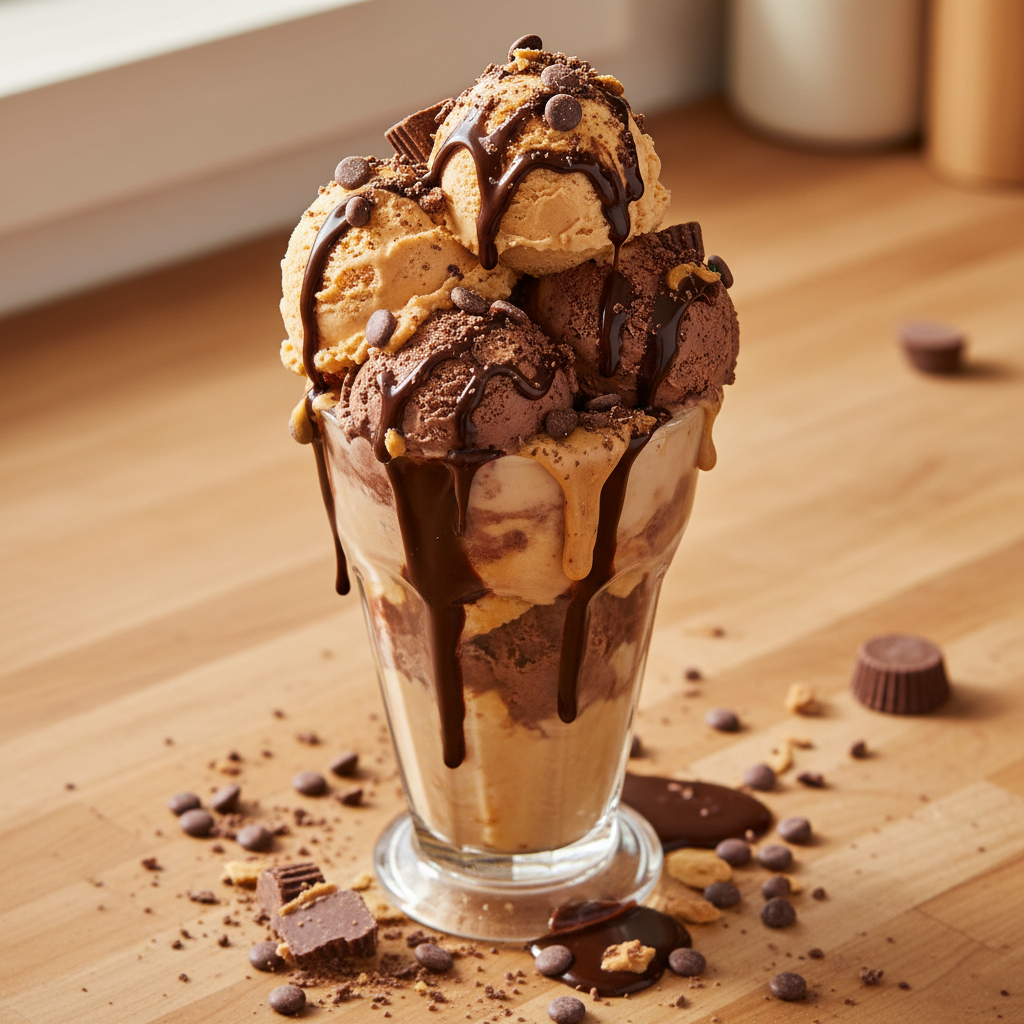 Einzigartiger Reese’s Eiscreme Float