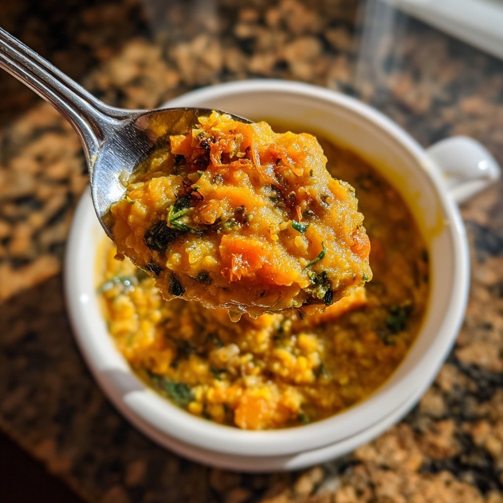 Süßkartoffel-Linsen-Dhal