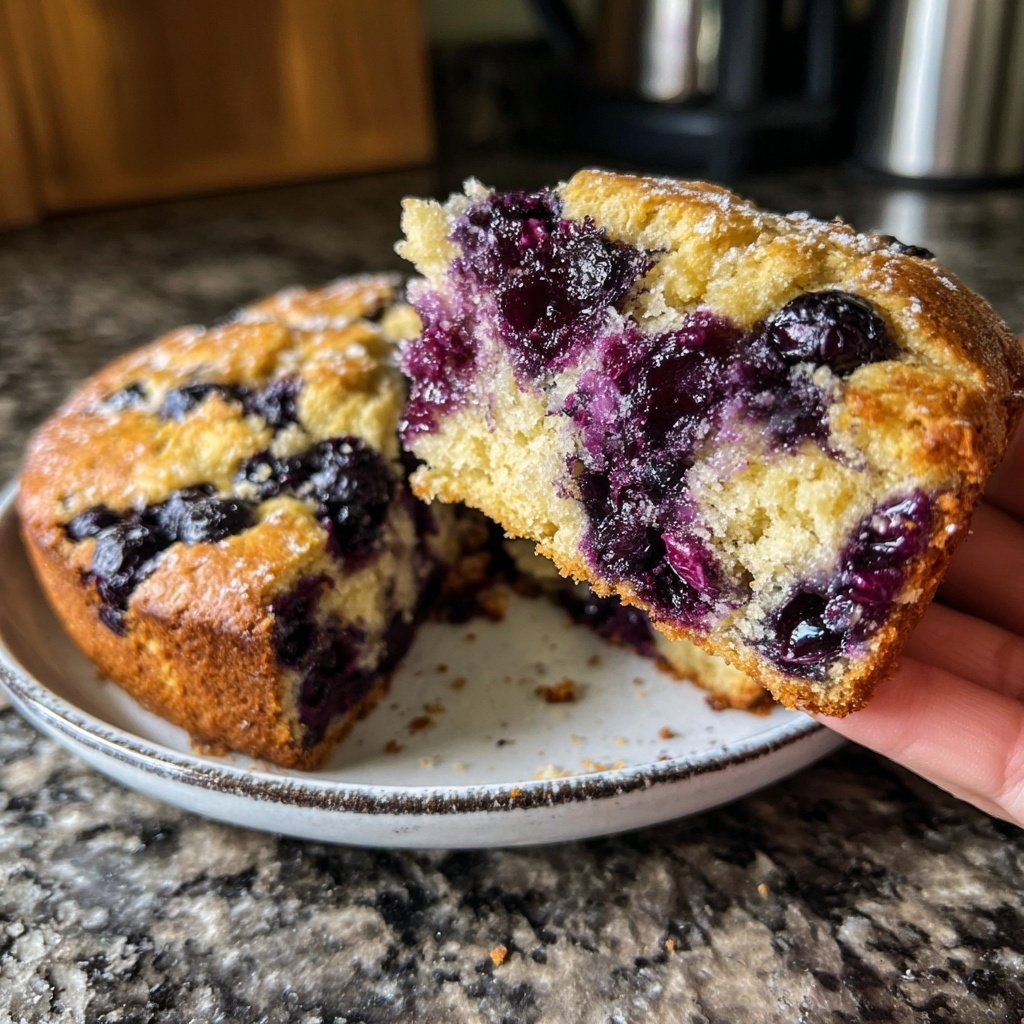 Einfacher Blaubeeren Zitrone Sauerteig für Sommerbäckerei