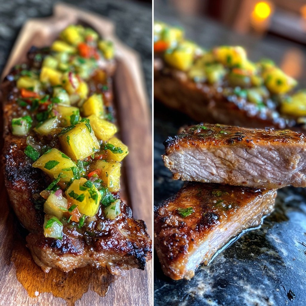 Insel inspiriertes Jamaika Schweinekotelett