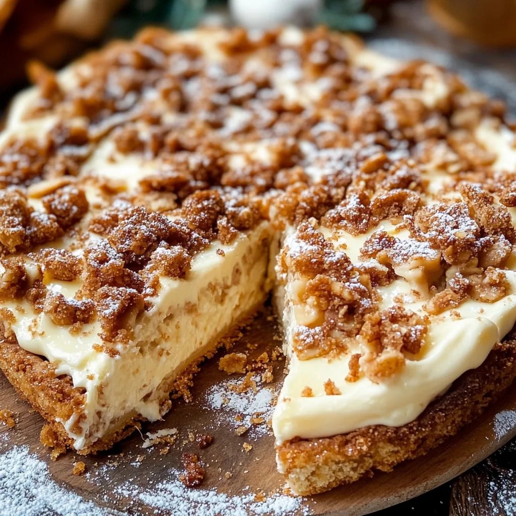 Spekulatius Käsekuchen mit Keksboden, Streuseln und Frischkäse