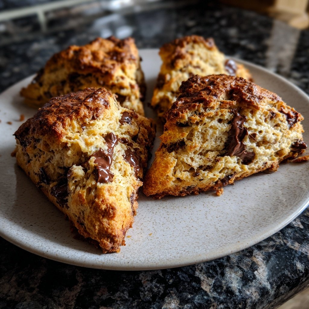 Mokka Schokoladen Gebäck Scones