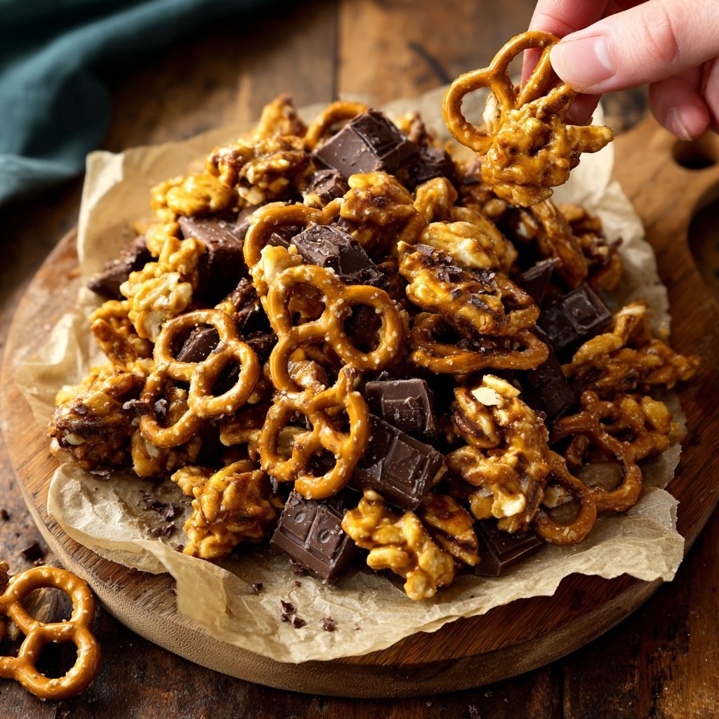 Süß salzige Snackmischung