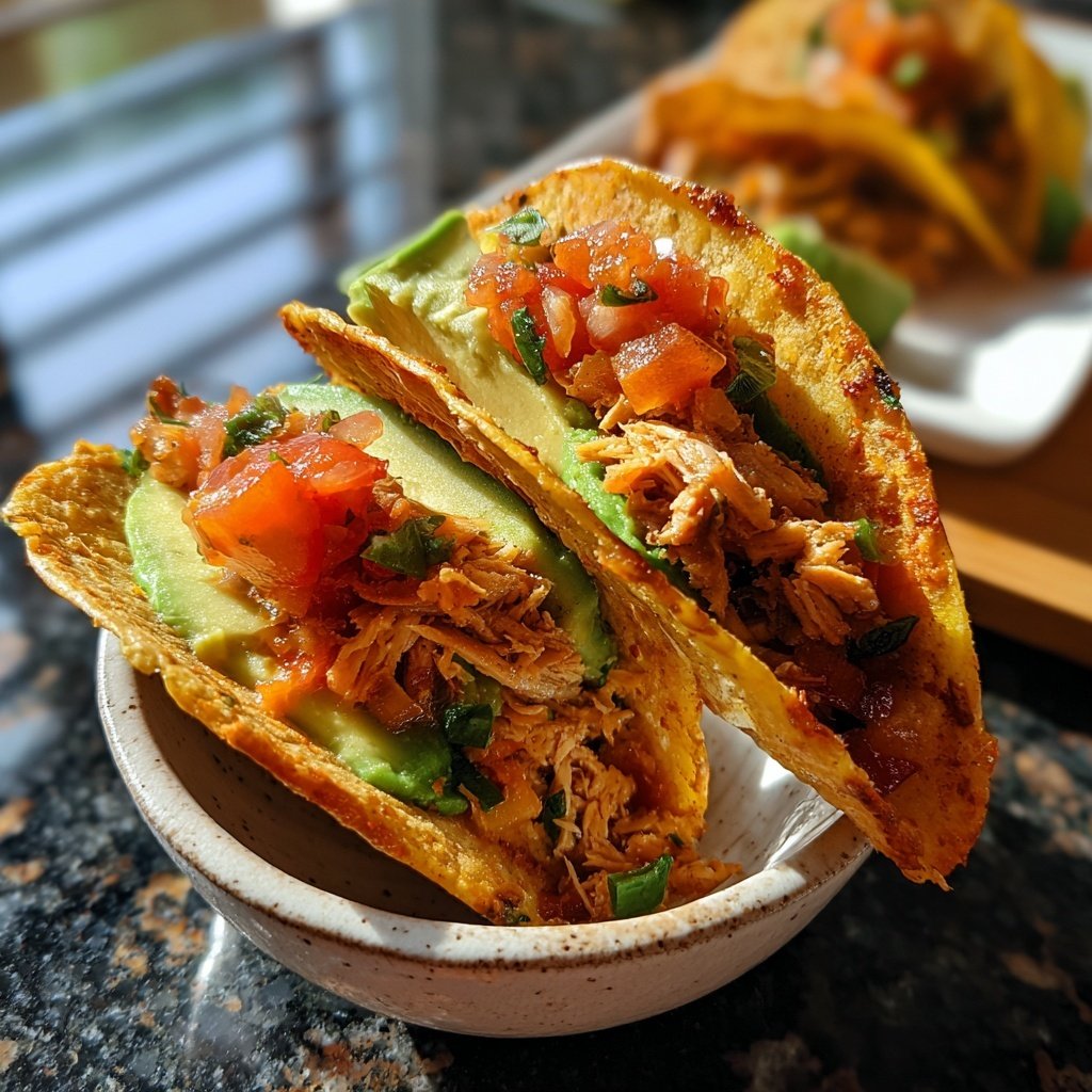 Knusperfisch Taco Schüsseln Avocado