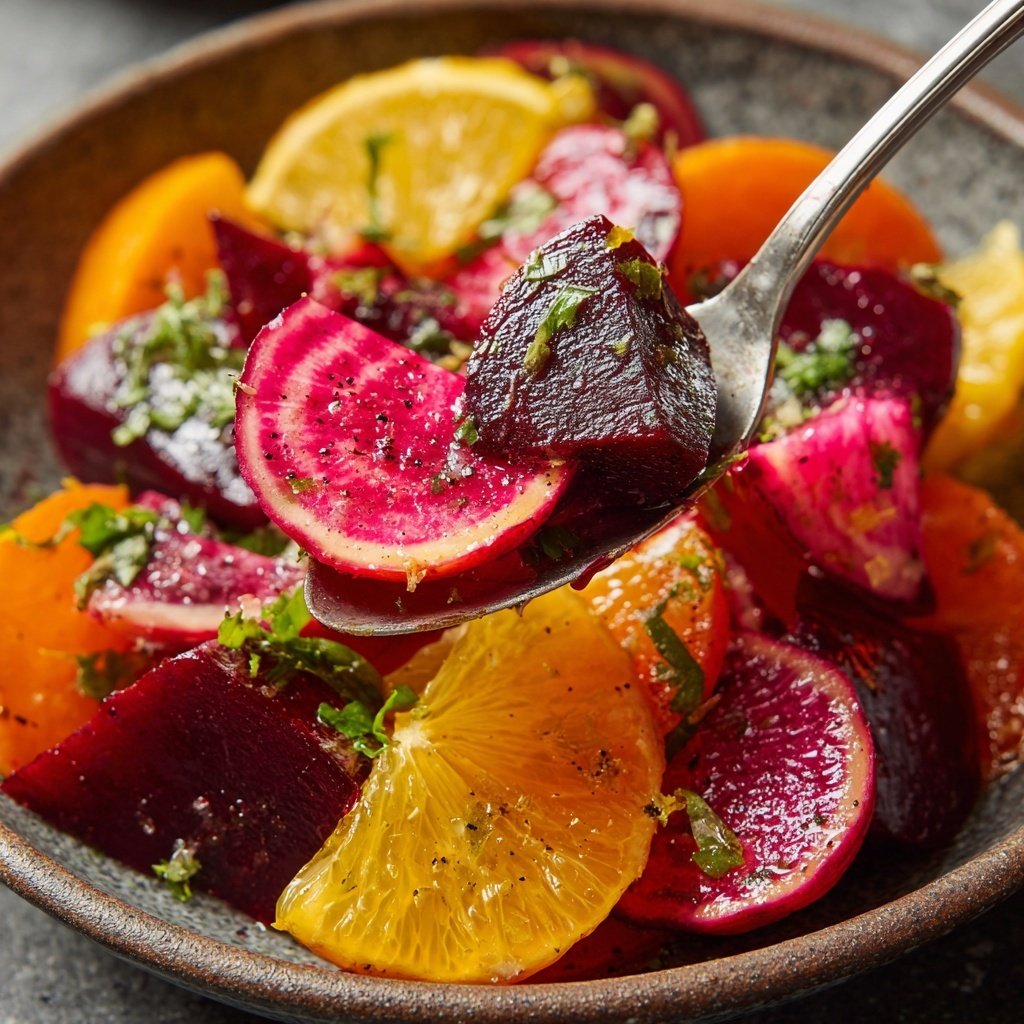 Radieschen Rote Bete Zitrus Wintersalat