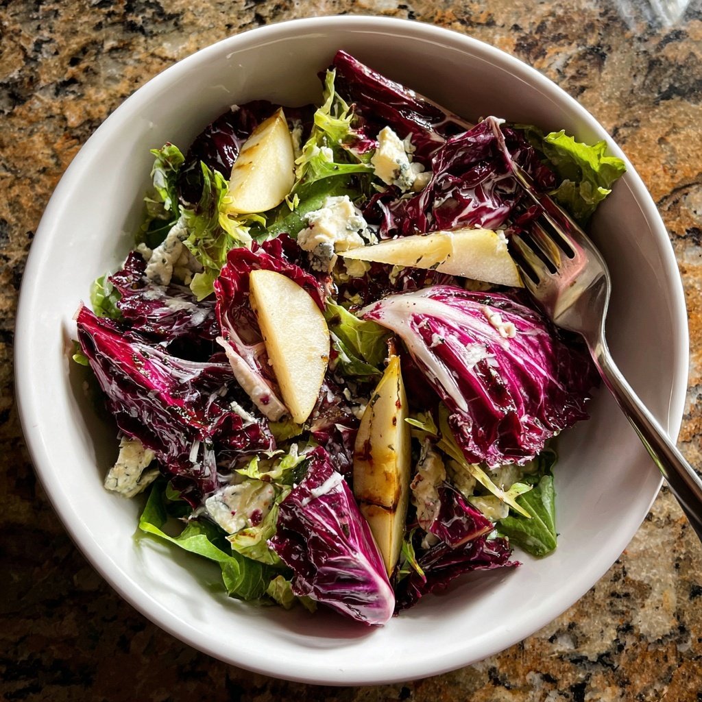 Radicchio Birnen Gorgonzola Salat